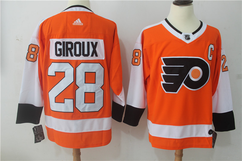 Men Philadelphia Flyers #28 Giroux Orange Hockey Stitched Adidas NHL Jerseys->philadelphia flyers->NHL Jersey